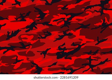 red camouflage texture pattern vector template, Trendy abstract pattern of broken military camo clothing uniform illustration, Bright aggressive camouflage HD wallpaper, Army Navy Air Force suit