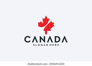 Red canada logo design inspiration