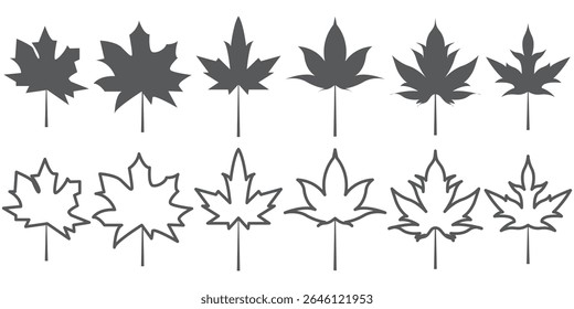 Red canada maple leaf icon image vector. maple leaf logo vector icon isolated on transparent background. EPS 10.