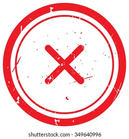 Red Cancel rubber stamp
