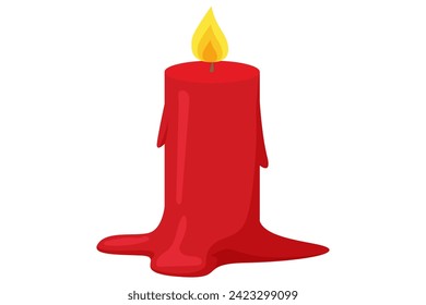 Red Candle Chinese New Year Sticker Design
