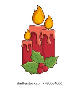 red candle light