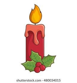 red candle light