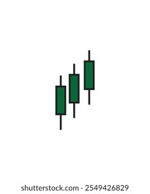  A red candlestick pattern illustration showing a gap down in price. Perfect for illustrating bearish market movements