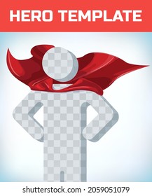 Red cape. Super hero cloak. Superhero cover. Cartoon carnival clothes. Power sign. Leadership concept. Red hero cape. Super cloak. Masquerade costume. Power concept. Leadership sign. Superhero symbol.