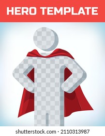 Red cape. Super hero cloak. Superhero cover. Cartoon carnival clothes. Power sign. Leadership concept. Red hero cape. Super cloak. Masquerade costume. Power concept. Leadership sign. Superhero symbol