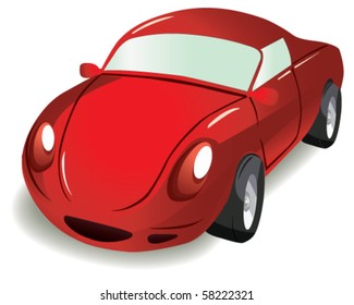 coche rojo