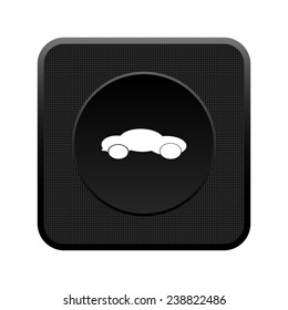 red car  black square plastic button, vector, EPS 10