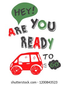 red car doodle