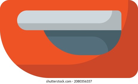 Mango de la puerta del vehículo rojo Concepto Vector Color Icono Diseño, Servicio de Vehículos de Motor y taller de reparación de automóviles Símbolo, Piezas de repuesto del camión Signo, equipo de técnico de automóviles ilustración de material