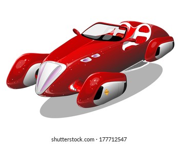 Red Car Of The Future 