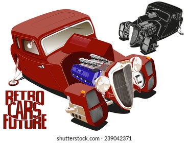 red car of the future, roadster v12 engine