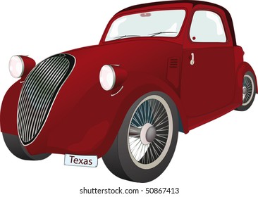  the red car from grand-dad's fairy tales