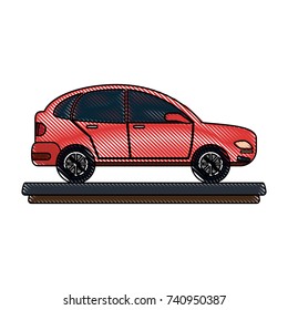 red car icon image