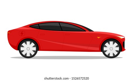 Red Car illustration automobile Vector