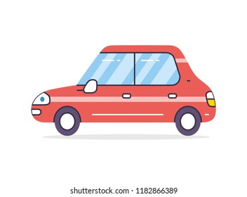 Coloring Book Car Children Vector Illustration Stock Vector (Royalty ...