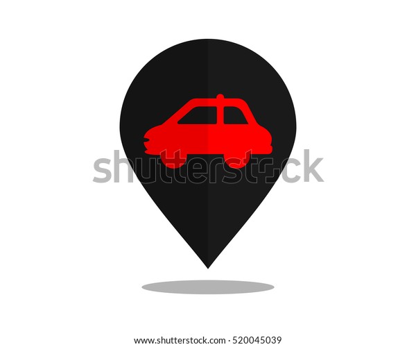 red car marker\
pin path image vector icon\
logo