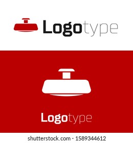 Red Car mirror icon isolated on white background. Logo design template element. Vector Illustration