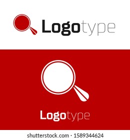 Red Car mirror icon isolated on white background. Logo design template element. Vector Illustration