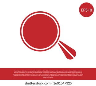 Red Car mirror icon isolated on white background.  Vector Illustration