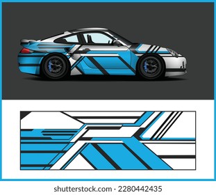 red car wrap design for vehicle vinyl wrap sport car