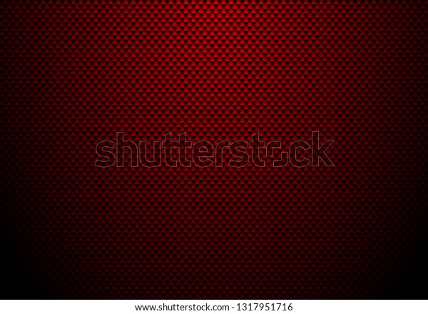 Red carbon fiber background and texture with\
lighting. Material wallpaper for car tuning or service. Vector\
illustration