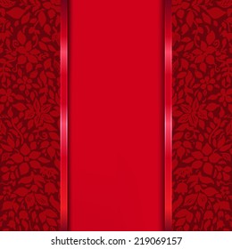 Red Card, With Gradient Mesh, Vector Illustration