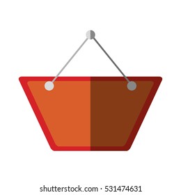 red card hanging empty color shadow vector illustration eps 10