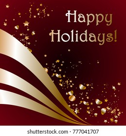 
Red card. Happy Holidays