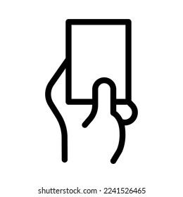 red card icon illustration vector graphic