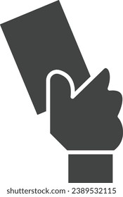 Red Card icon vector image. Suitable for mobile application web application and print media.