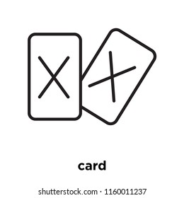 Red card icon vector isolated on white background, Red card transparent sign , sign and symbols in thin linear outline style