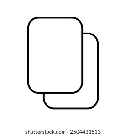 red card icon with white background vector stock illustration