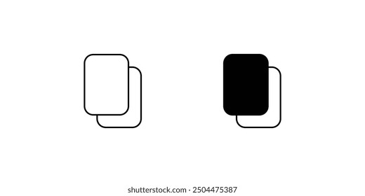Icono de tarjeta roja con fondo blanco Ilustración de stock de Vector