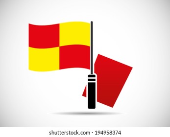 Red Card Linesman Flags