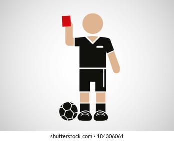 Red Card Referee Stock Vector (Royalty Free) 184306061 | Shutterstock