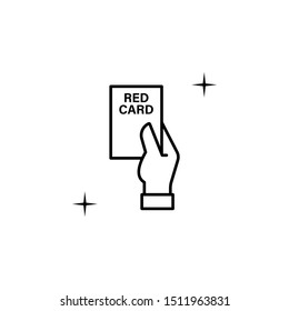 Red card, sport icon. Element of sport thin line icon