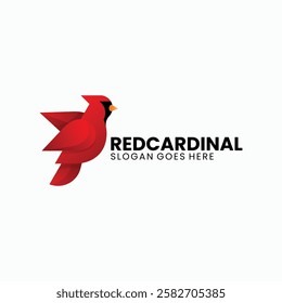 Red Cardinal Gradient Colorful Logo
