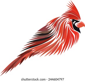Red Cardinal Isolated