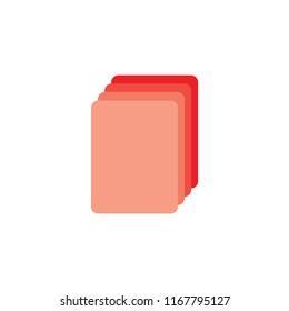 red cards simple gradient icon vector