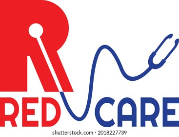 Red Care logo vector illustration icon sign symbol design flat graphic