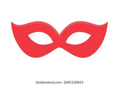 red carnival mask vector illustration