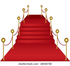 Red carpet concept v2 vector illustration
