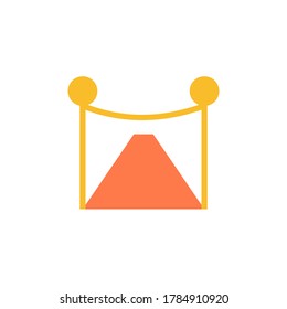 Red carpet, event icon. Simple color vector elements of cultural activities icons for ui and ux, website or mobile application