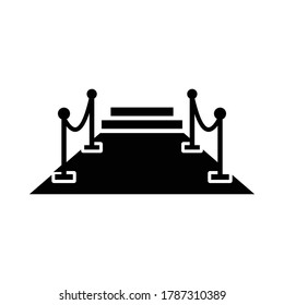 signo vectorial de icono de evento de alfombra roja