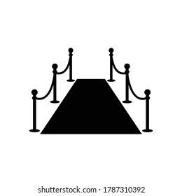 red carpet event icon vector sign