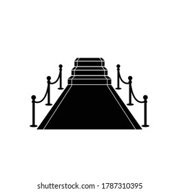 red carpet event icon vector sign
