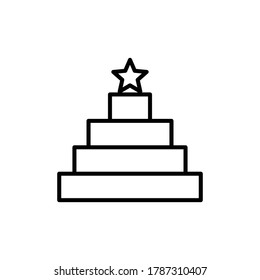 red carpet event icon vector sign