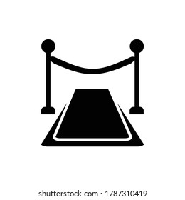 red carpet event icon vector sign