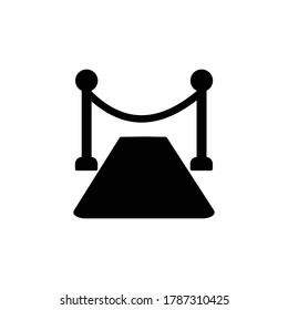 red carpet event icon vector sign